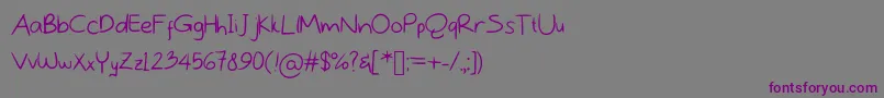 Fuckyouv2 Font – Purple Fonts on Gray Background