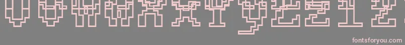 Fixcystneon Font – Pink Fonts on Gray Background