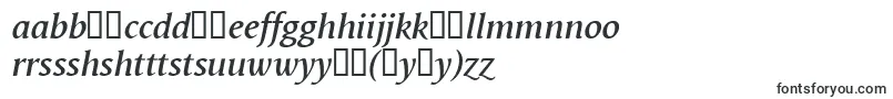 フォントVegaAntikvaSemibolditalic – ハウスフォント