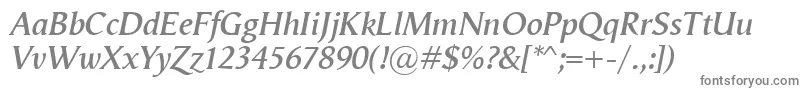 VegaAntikvaSemibolditalic Font – Gray Fonts
