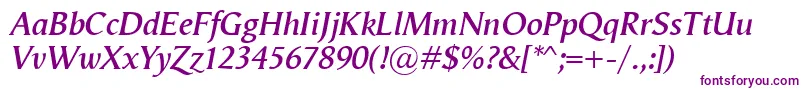 VegaAntikvaSemibolditalic Font – Purple Fonts