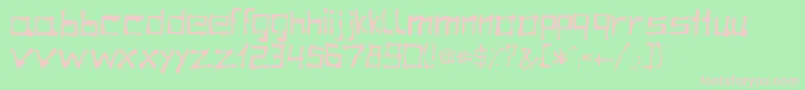 Mato Font – Pink Fonts on Green Background