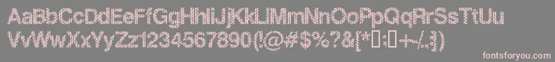 SlangKingBold Font – Pink Fonts on Gray Background