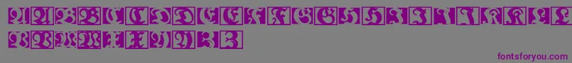 Lufraktorsobroad Font – Purple Fonts on Gray Background