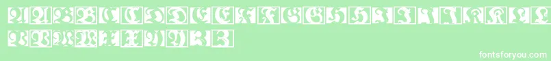 Lufraktorsobroad Font – White Fonts on Green Background
