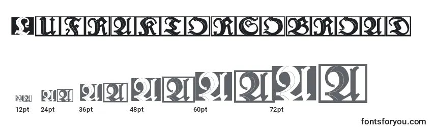 Lufraktorsobroad Font Sizes