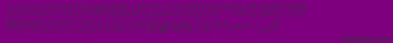 KomikaTitleShadow Font – Black Fonts on Purple Background