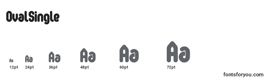 OvalSingle Font Sizes
