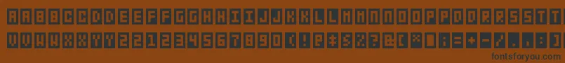 Bitbox Font – Black Fonts on Brown Background