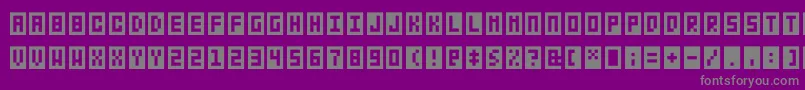 Шрифт Bitbox – серые шрифты на фиолетовом фоне