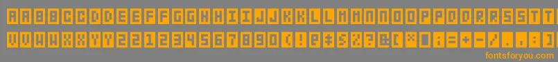 Bitbox Font – Orange Fonts on Gray Background