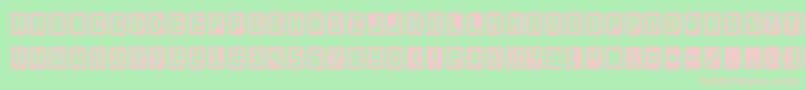 fuente Bitbox – Fuentes Rosadas Sobre Fondo Verde