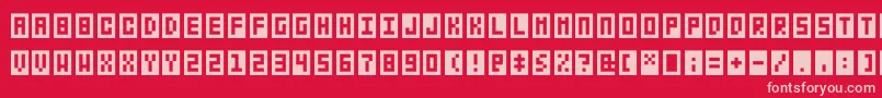 En savoir plus sur la police Bitbox Police Bitbox – polices roses sur fond rouge
