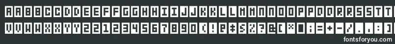 フォントBitbox – 黒い背景に白い文字