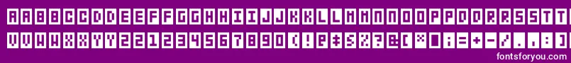 fuente Bitbox – Fuentes Blancas Sobre Fondo Morado