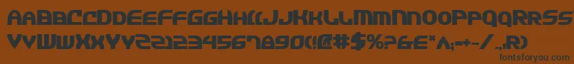 JannisariesBold Font – Black Fonts on Brown Background