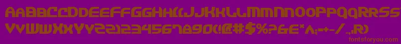 JannisariesBold Font – Brown Fonts on Purple Background