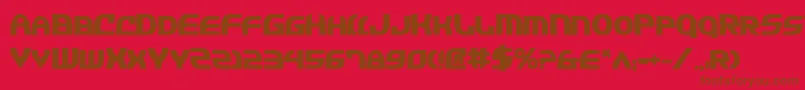 フォントJannisariesBold – 赤い背景に茶色の文字