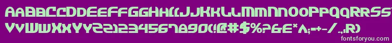 JannisariesBold Font – Green Fonts on Purple Background