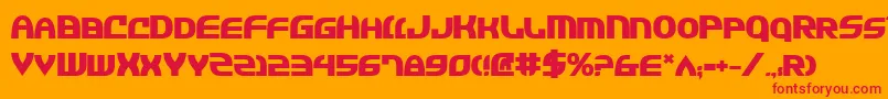 JannisariesBold Font – Red Fonts on Orange Background