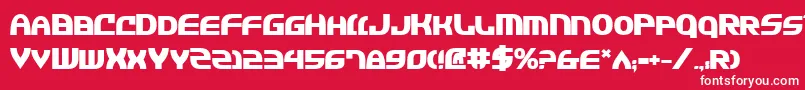 JannisariesBold Font – White Fonts on Red Background