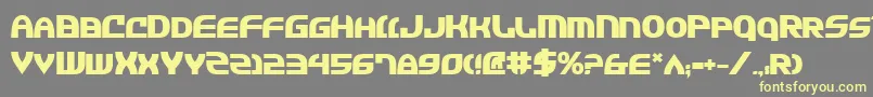 JannisariesBold Font – Yellow Fonts on Gray Background