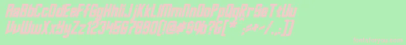 fuente RoddenberryBoldItalic – Fuentes Rosadas Sobre Fondo Verde