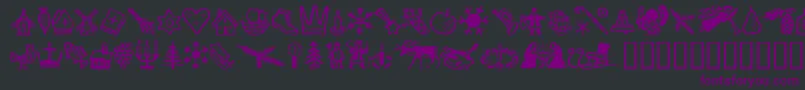 GeIttyBittys Font – Purple Fonts on Black Background