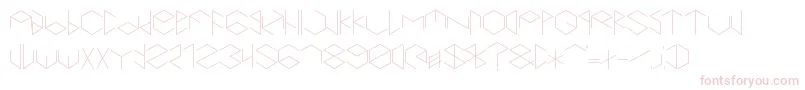 fuente Hexametric – Fuentes Rosadas Sobre Fondo Blanco