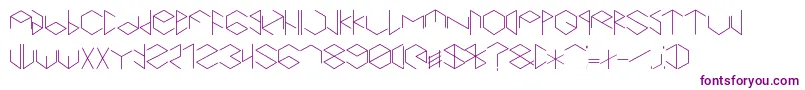 Hexametric-fontti – violetit fontit