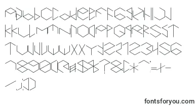  Hexametric font