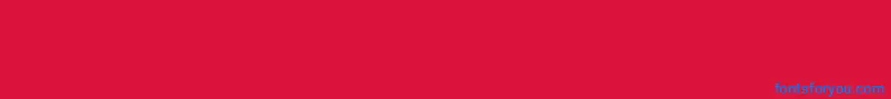 Blnktaperlucker Font – Blue Fonts on Red Background