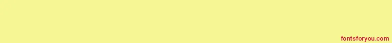 フォントBlnktaperlucker – 赤い文字の黄色い背景