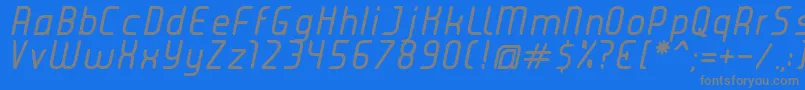Police JuiceItalic – polices grises sur fond bleu