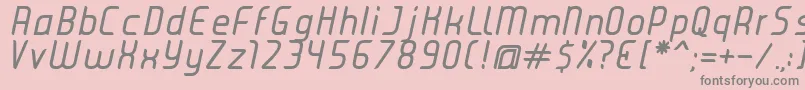 Police JuiceItalic – polices grises sur fond rose