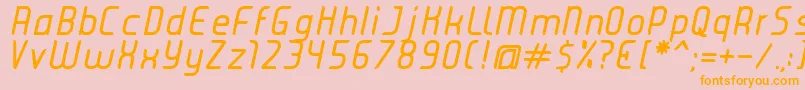 fuente JuiceItalic – Fuentes Naranjas Sobre Fondo Rosa