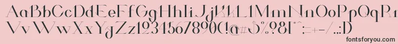 ValkyrieExtended Font – Black Fonts on Pink Background