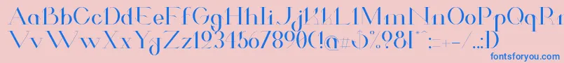 ValkyrieExtended Font – Blue Fonts on Pink Background