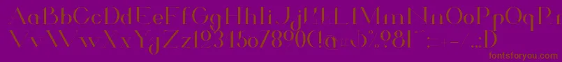 ValkyrieExtended Font – Brown Fonts on Purple Background