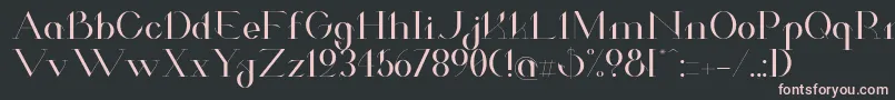 ValkyrieExtended Font – Pink Fonts on Black Background