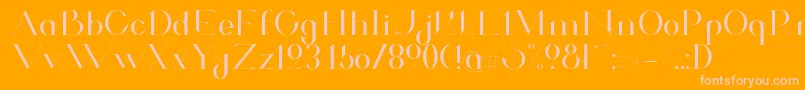 ValkyrieExtended Font – Pink Fonts on Orange Background