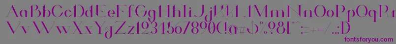 ValkyrieExtended Font – Purple Fonts on Gray Background