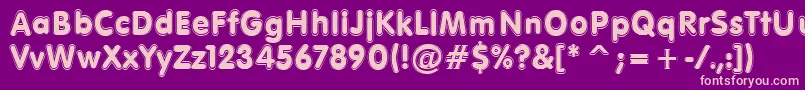 Ragey Font – Pink Fonts on Purple Background