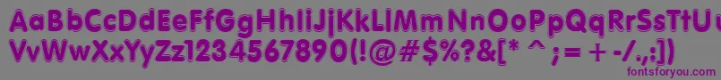 Ragey Font – Purple Fonts on Gray Background