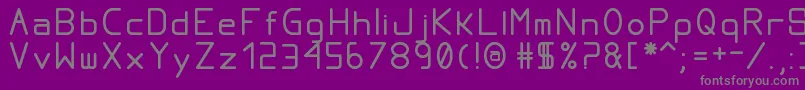 ProportionalTfb Font – Gray Fonts on Purple Background