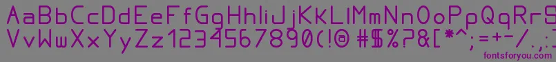 ProportionalTfb Font – Purple Fonts on Gray Background