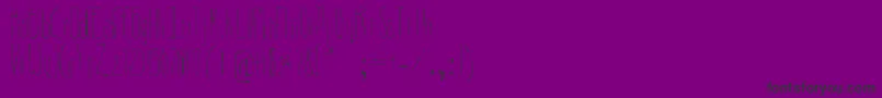 Indiferente Font – Black Fonts on Purple Background