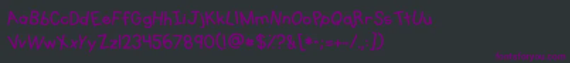 Kgprimarywhimsy Font – Purple Fonts on Black Background