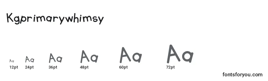 Размеры шрифта Kgprimarywhimsy