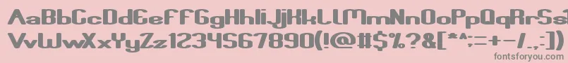 FunRaiser Font – Gray Fonts on Pink Background